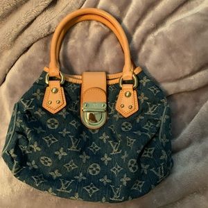 Louis Vuitton denim purse.
